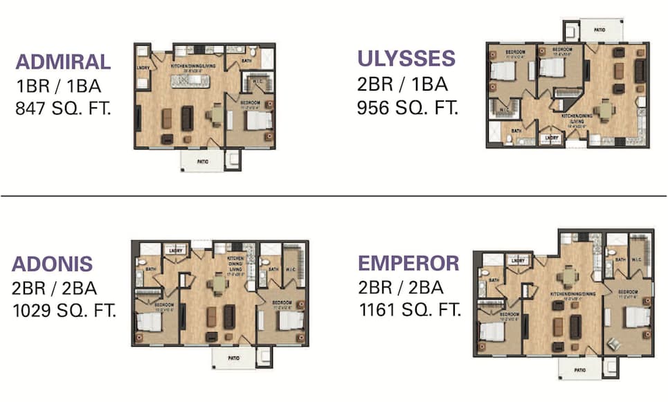 Encore floor plans and listings