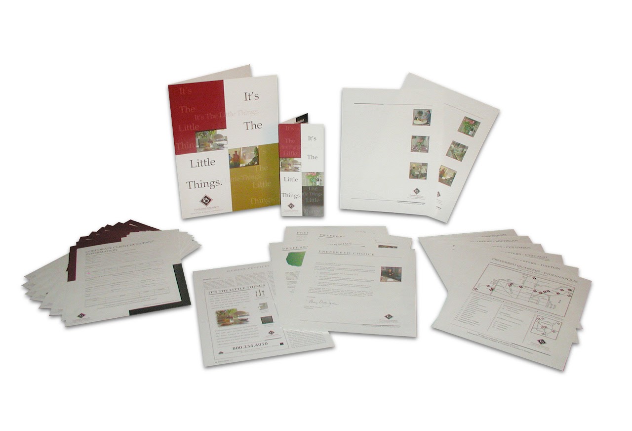 Preferred Quarters branding and materials
