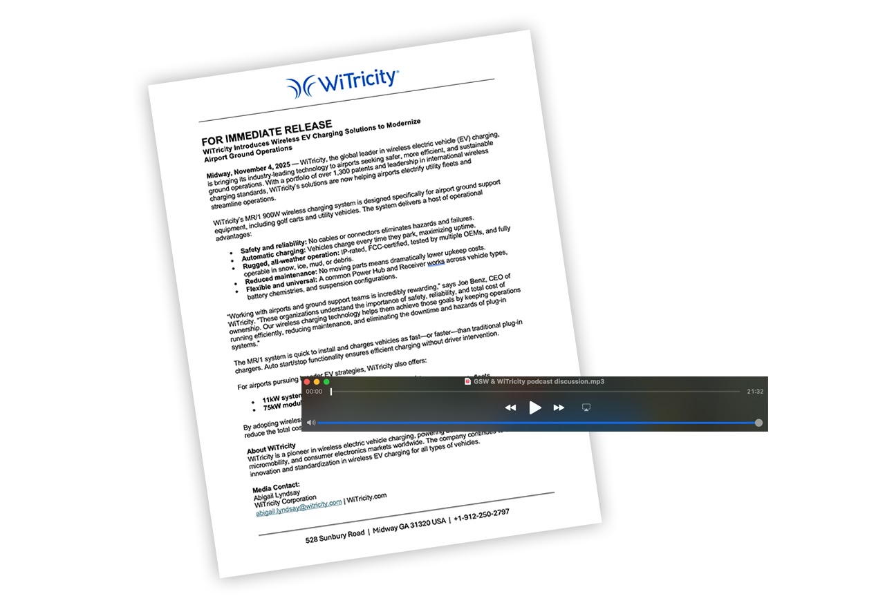 WiTricity PR and media coverage