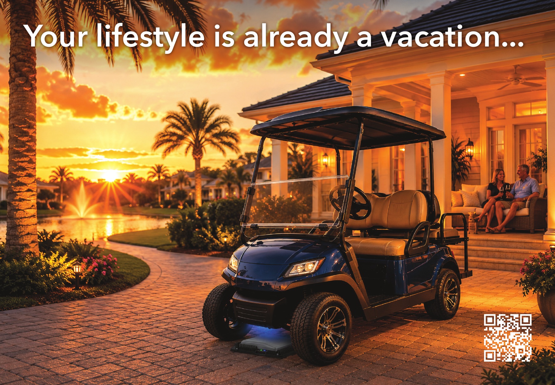 Your lifestyle is already a vacation WiTricity direct mail postcard final concept