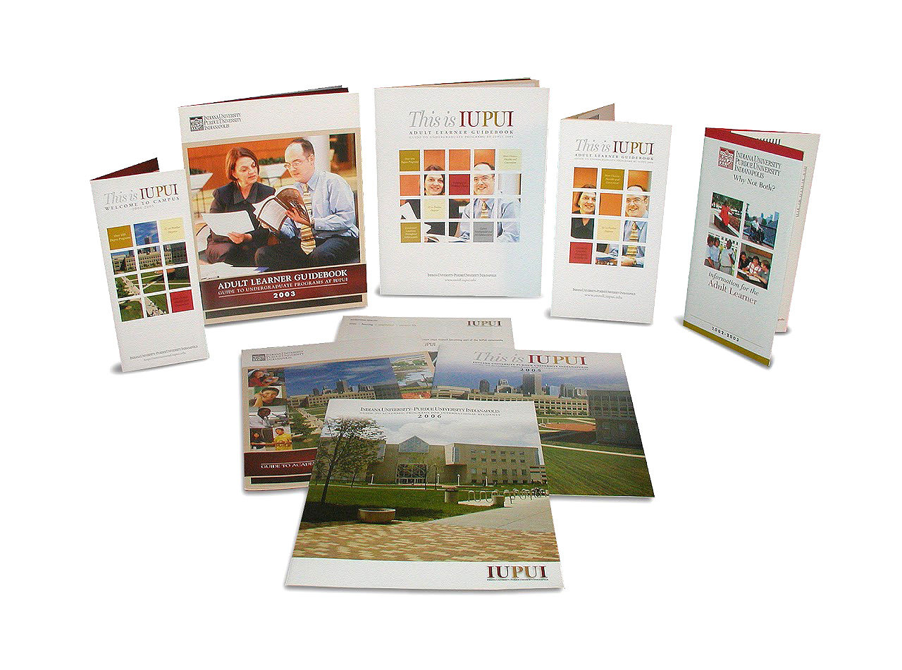 Print collateral system for university adult learning programs